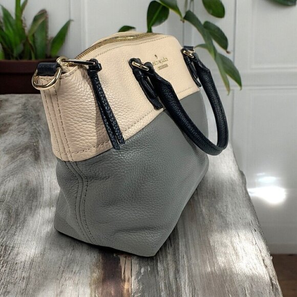 KATE SPADE New York Jackson Street Dixon Satchel bag PXRU7835 Grey/Cream - Picture 2 of 9